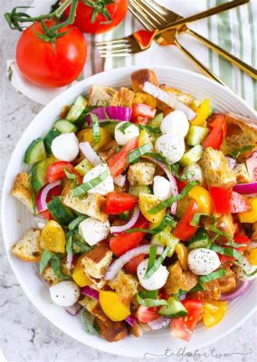  La Panzanella, un mélange rafraîchissant de saveurs estivales et textures gourmandes!